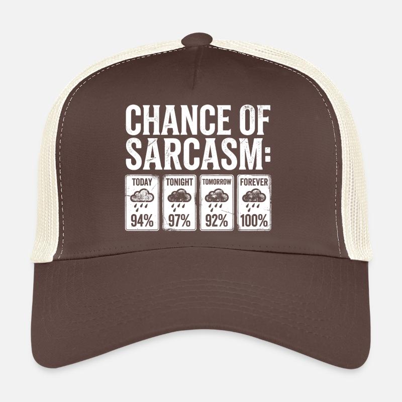 Affichage météo de probabilité sarcasme Casquette trucker 