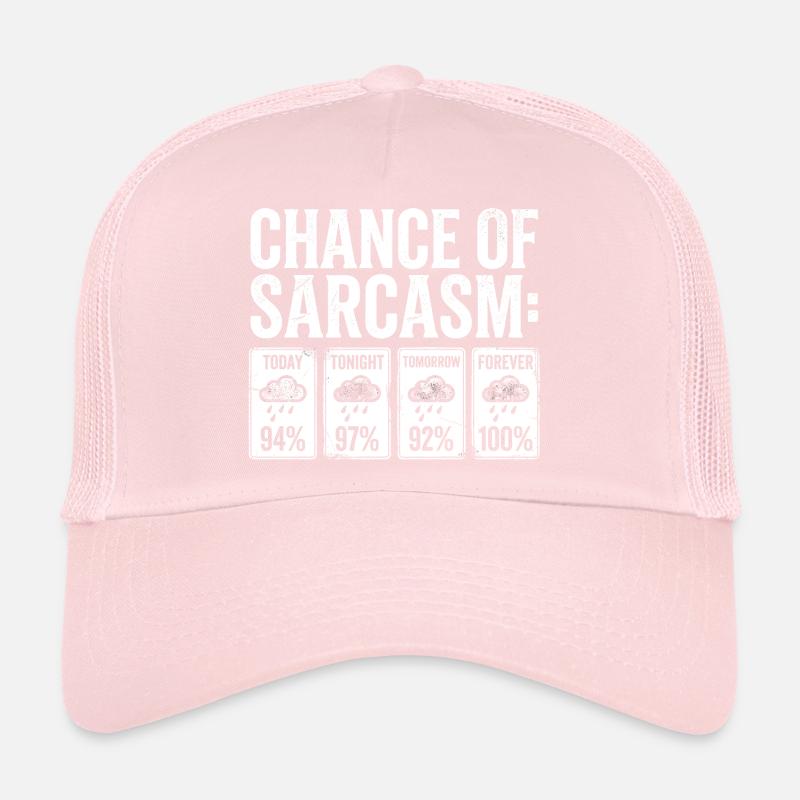 Sarcasm Probability Weather Display Trucker Cap