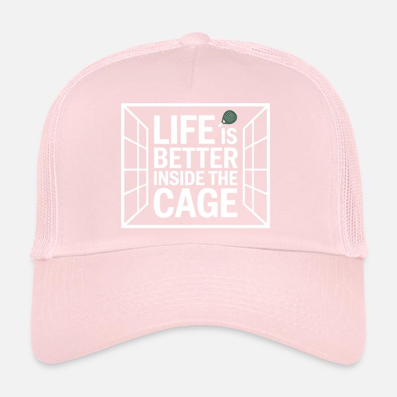 Padel Player Life Is Better Inside The Cage Padel Trucker Cap