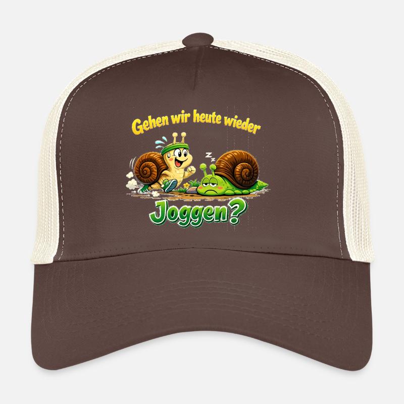 Fröhliche Schnecken will heute joggen Trucker Cap