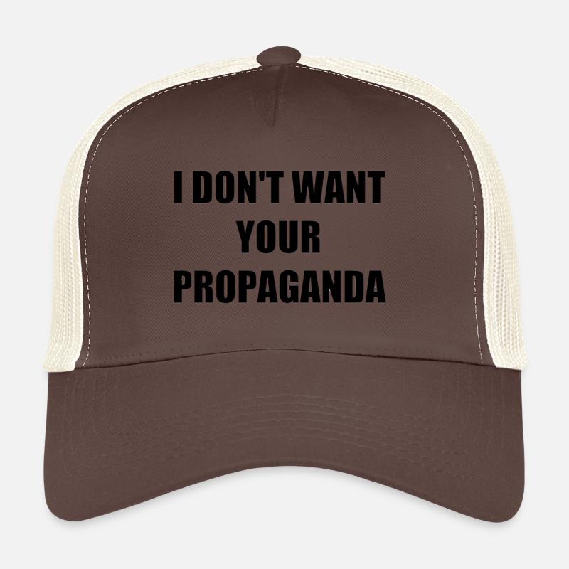 Reject it. - Trucker Cap - Braun/Beige