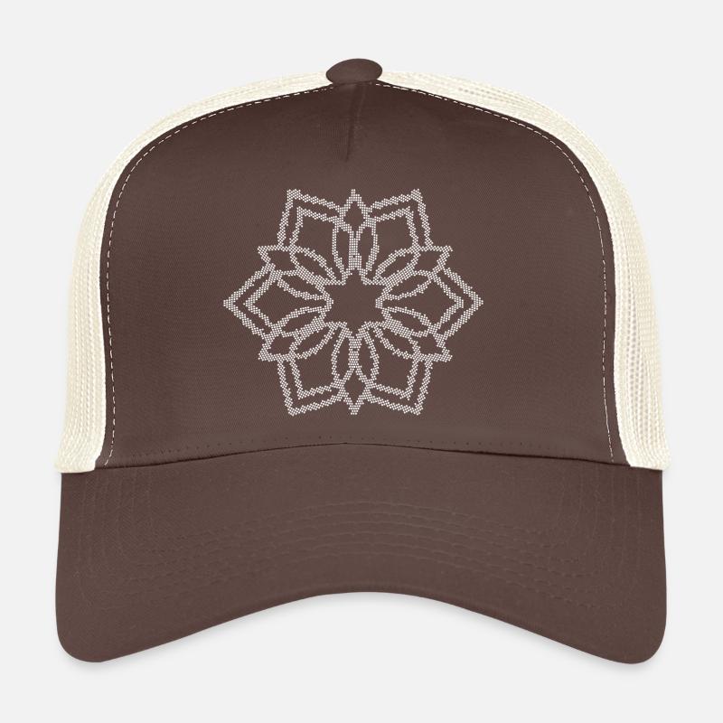 Mosaik Mandala Blume Trucker Cap