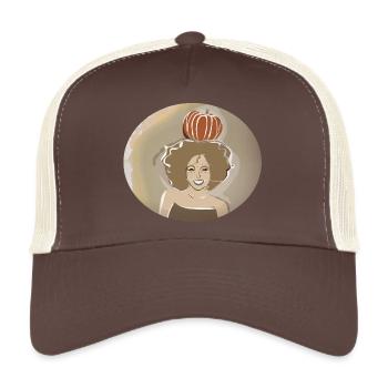 Courge d’automne - Casquette trucker  - marron/beige - Devant