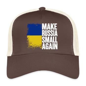 Make russia small again - Trucker Cap - brown/beige - Front