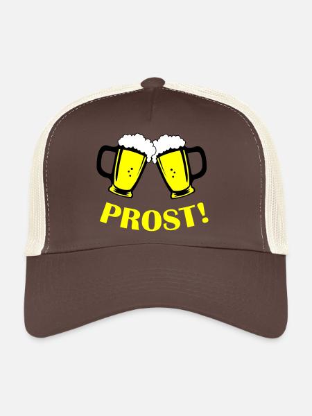 Santé de la bière - Casquette trucker  - marron/beige - Devant