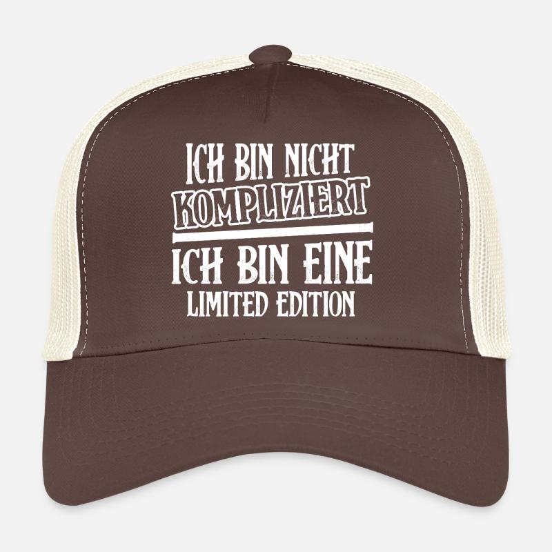 Ich bin nicht kompliziert bin eine Limited Edition Trucker Cap