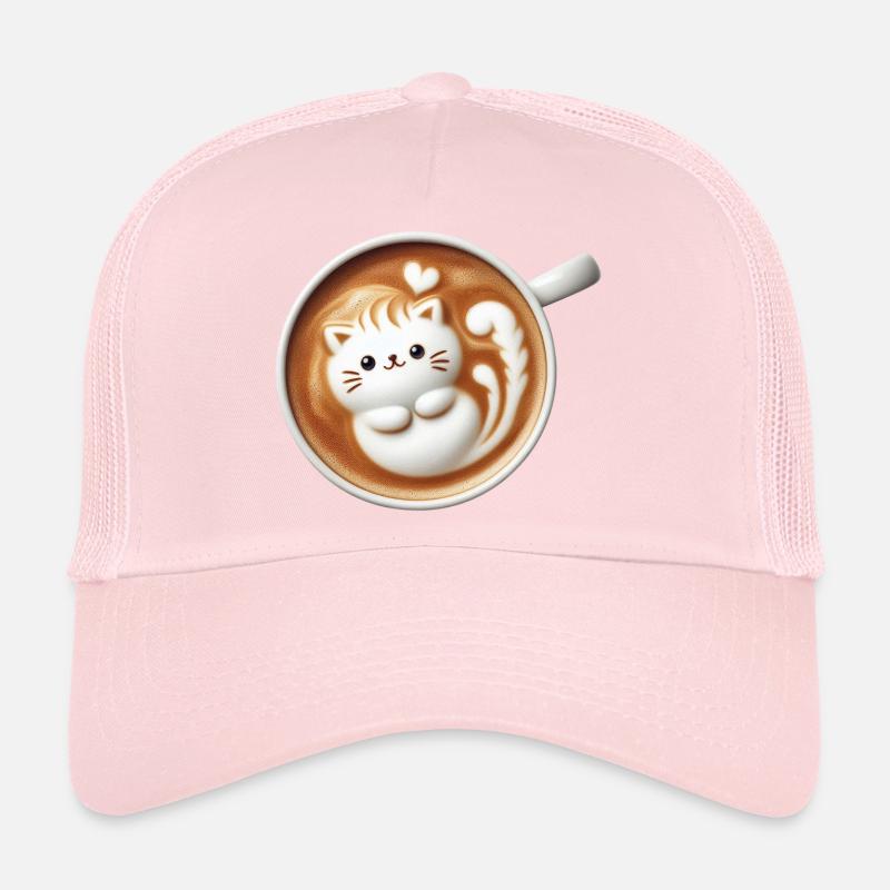 Latte Cat Trucker Cap