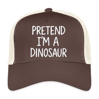 Faire semblant d’être un dinosaure - Casquette trucker  - marron/beige - Devant