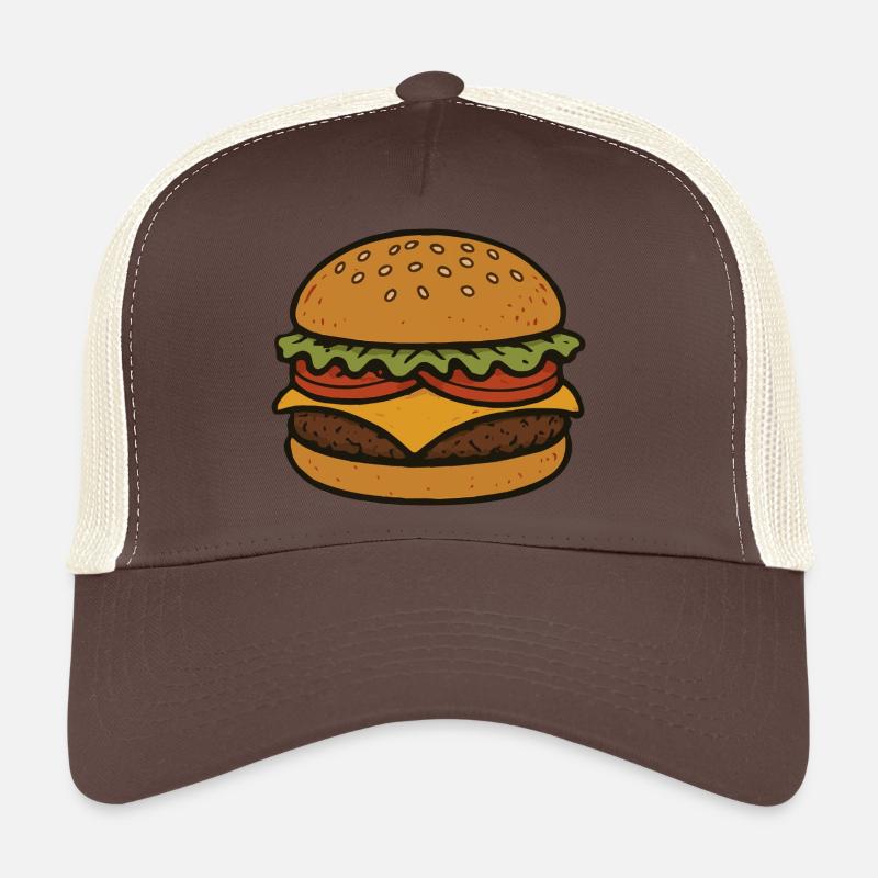 Comical hamburger Trucker Cap