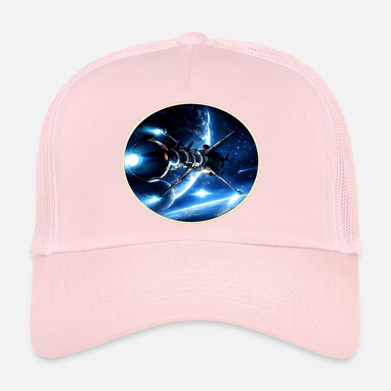 The Comet - Retro Space Emblem – 8-Bit Starship Trucker Cap