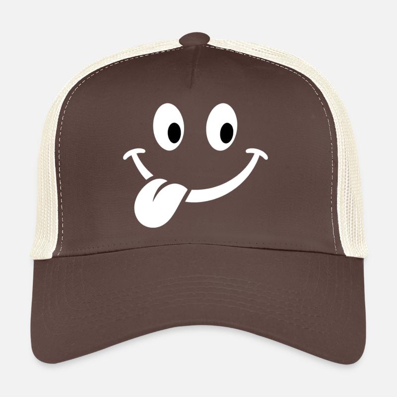 Smile white Trucker Cap