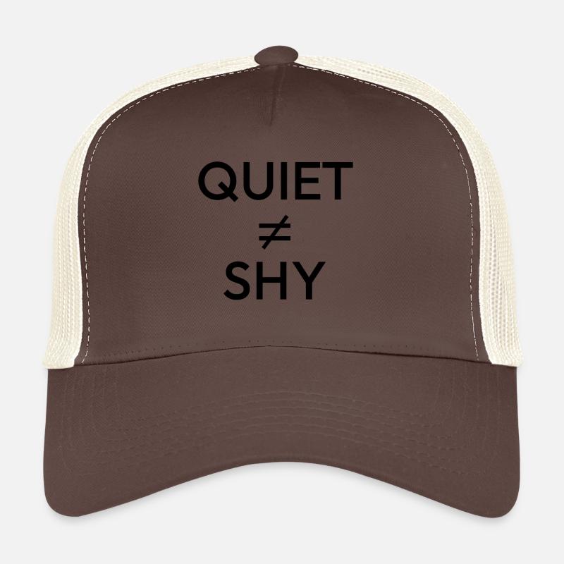 Discret ≠ timide — Déclaration minimale d’introverti Casquette trucker 