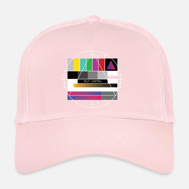 New Retro Test Pattern - Self Control Trucker Cap