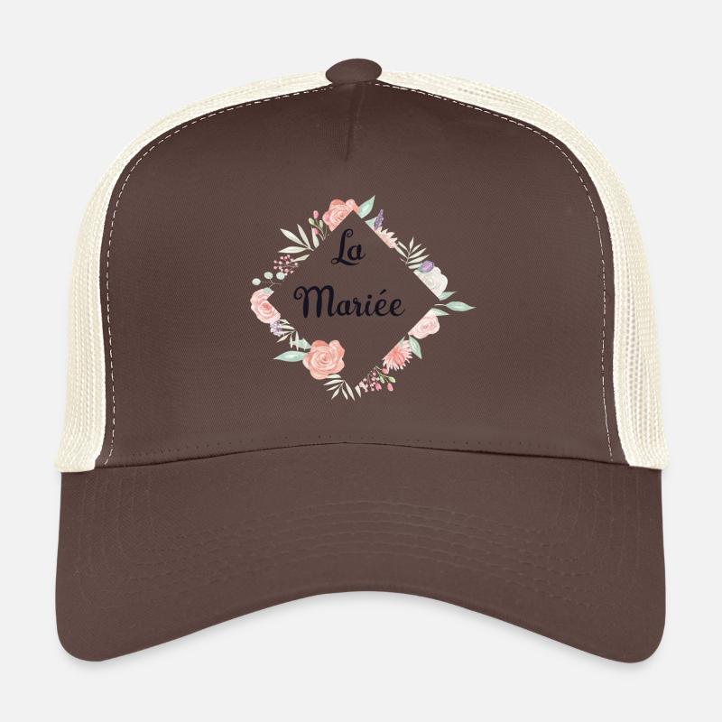 Romantic Flowers The Bride Trucker Cap