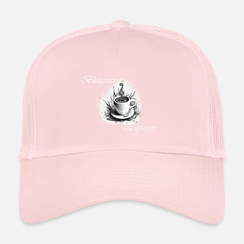 Blood type espresso 2 white Trucker Cap