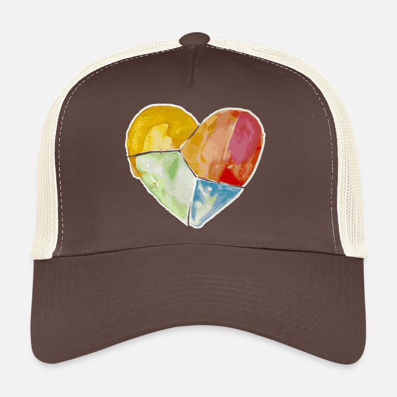 Herzgefühle - Trucker Cap - Braun/Beige