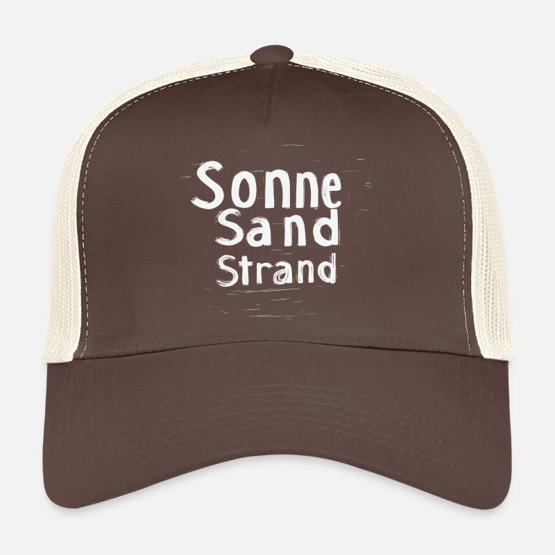 Sonne Sand Strand - Trucker Cap - Braun/Beige