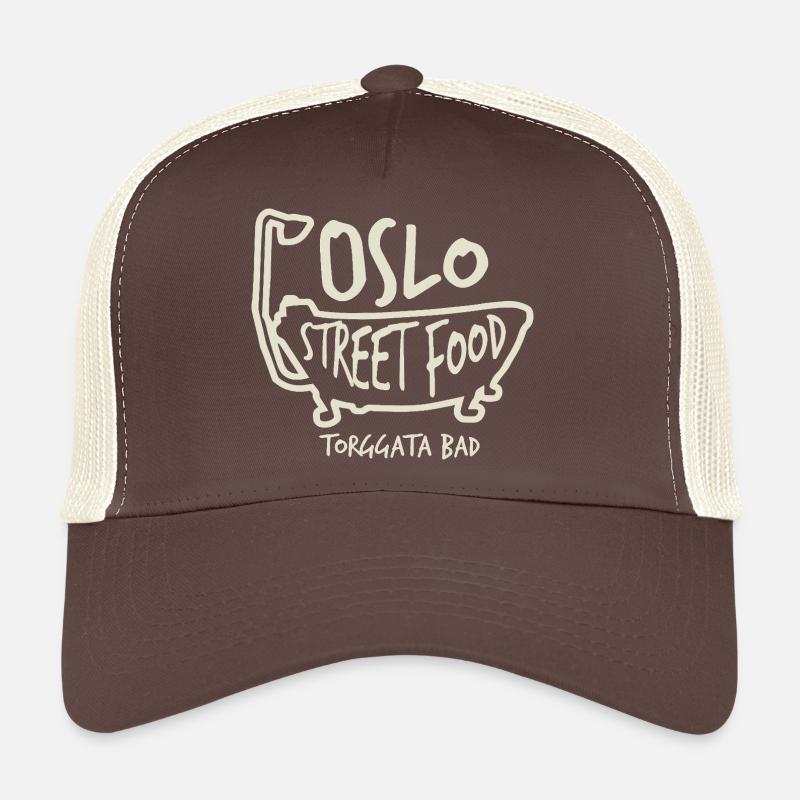 Cuisine de rue à Oslo Casquette trucker 