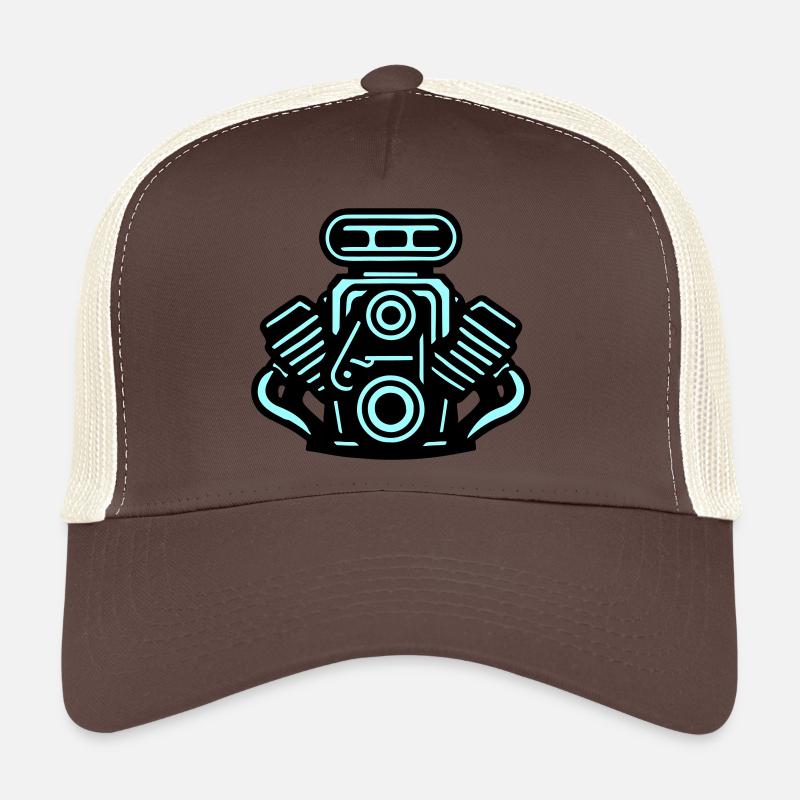 Motor Auto Symbol Tuning Trucker Cap