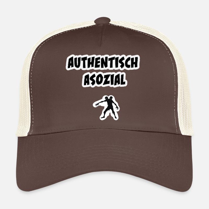 Conception authentique de zombie social Casquette trucker 