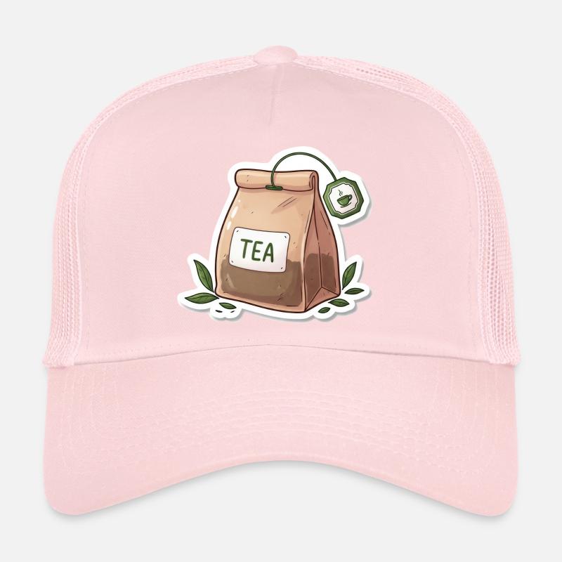 Illustration de sachet de thé Casquette trucker 