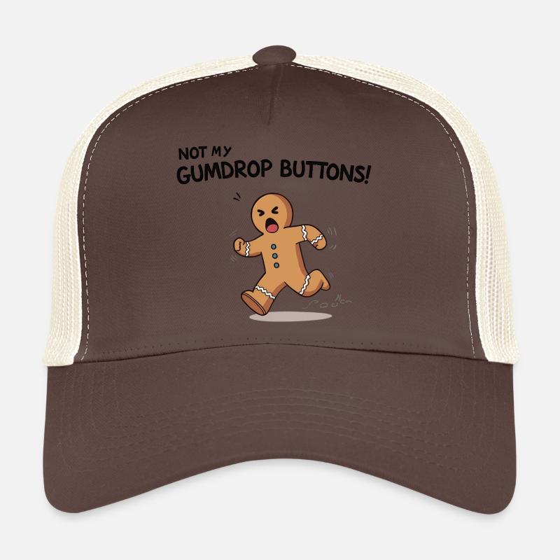 Running Gingerbread Funny Christmas Design Casquette trucker 