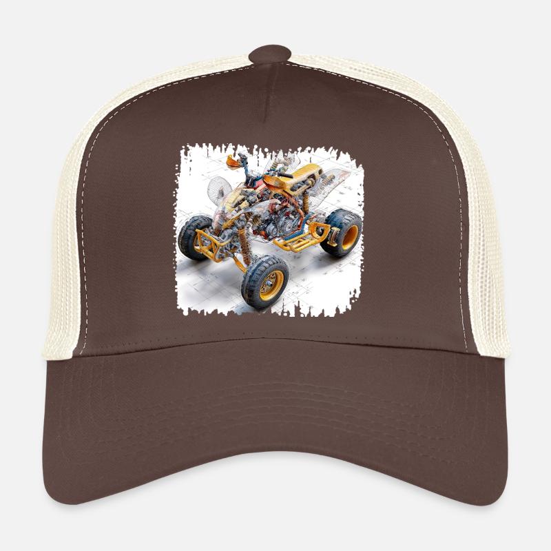 Conception de plan CAO Quad Bike Casquette trucker 