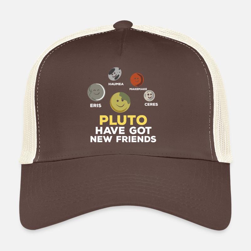 Pluton a de nouveaux amis Conception des planètes spatiales Casquette trucker 