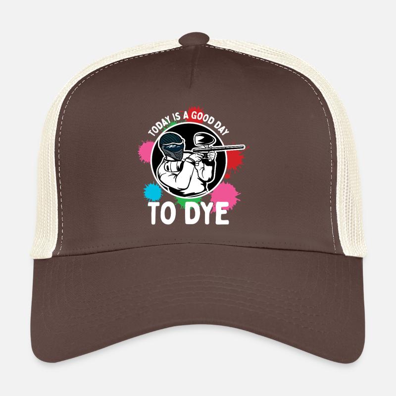 Paintball Action Splatter Competitive Sport Design Trucker Cap