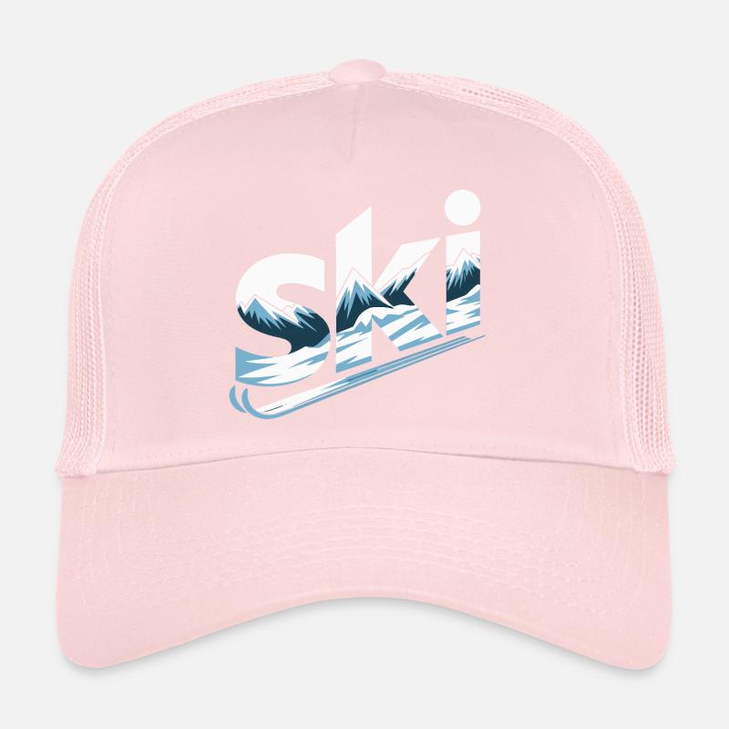 Conception faute de Panorama de la Montagne de Ski Casquette trucker 
