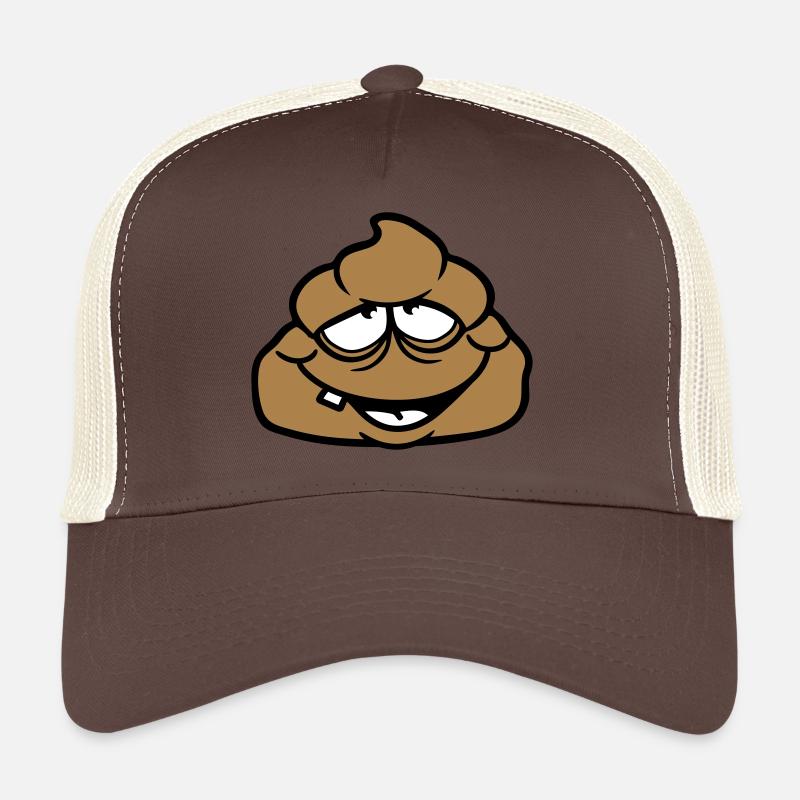 shit kot disgusting face heap haeufchen shit Trucker Cap