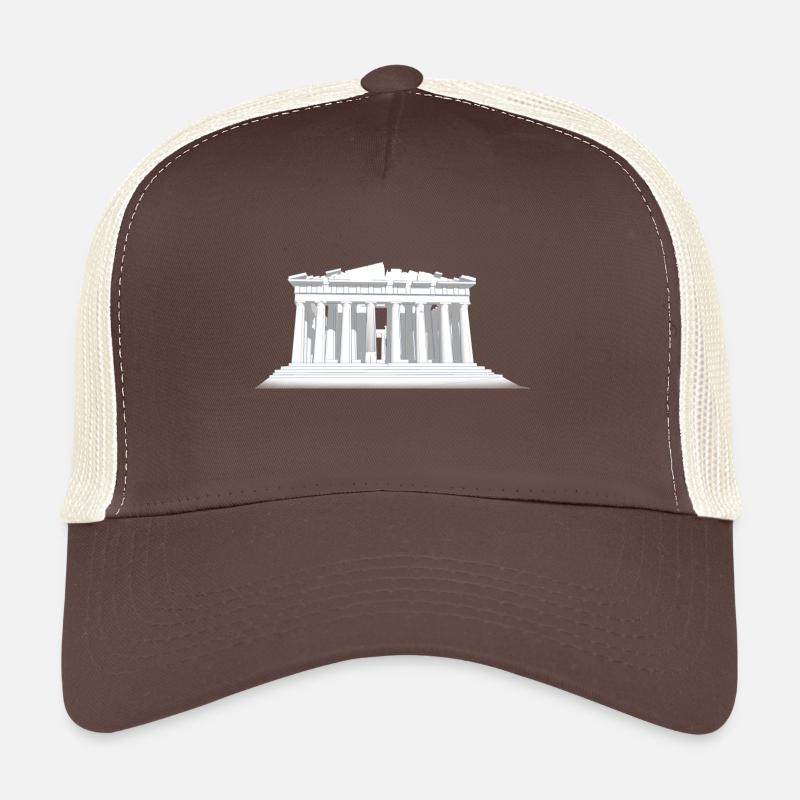 PARTHENON - Trucker Cap - Braun/Beige