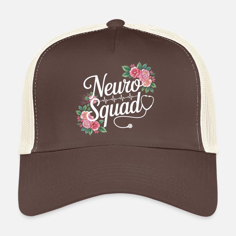 Médecins floraux de l’Escouade Neuro Casquette trucker 