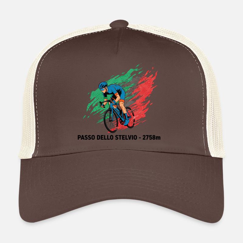 Passo dello Stelvio Climber Colour Burst - Trucker Cap - Braun/Beige