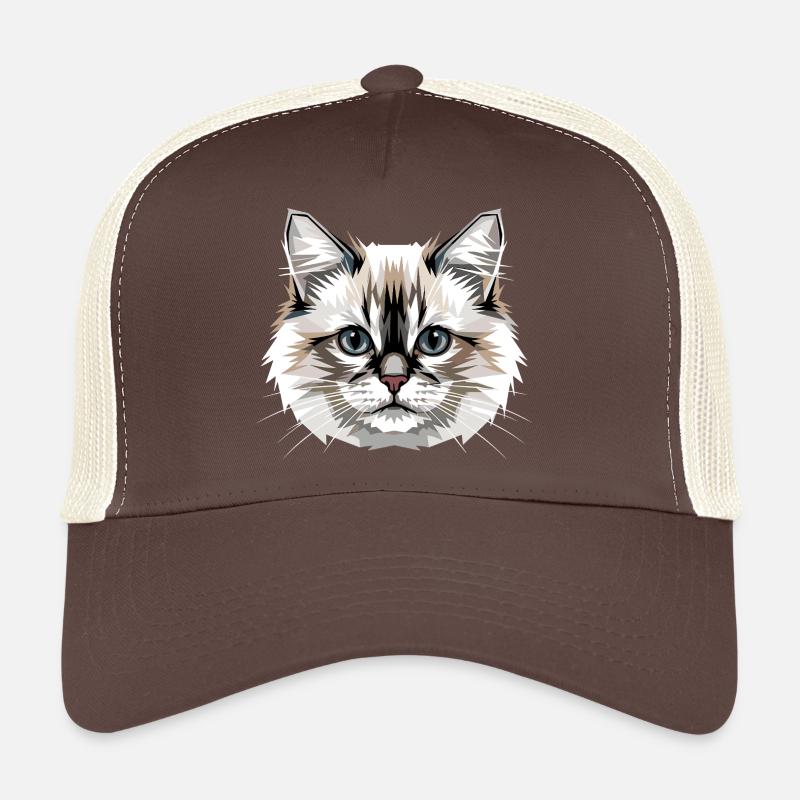 Ragdoll Chat Ragdoll Chat Mignons Chats Ragdoll Casquette trucker 