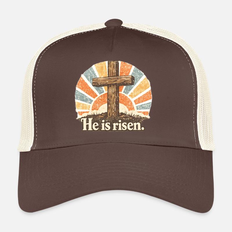 Kruzifix He is Risen Vintage Trucker Cap