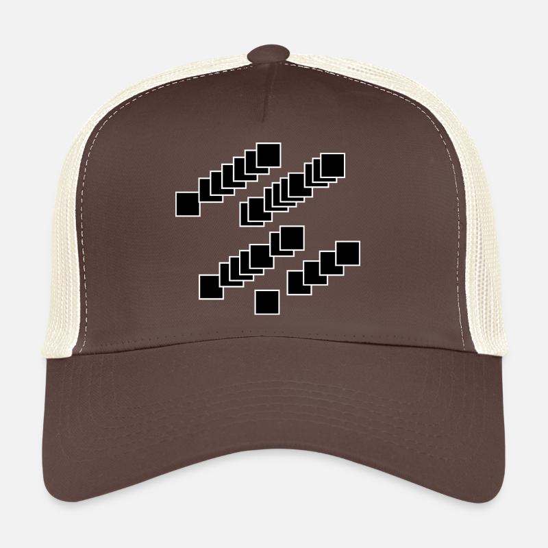 Cascade des carrés imbriqués Casquette trucker 