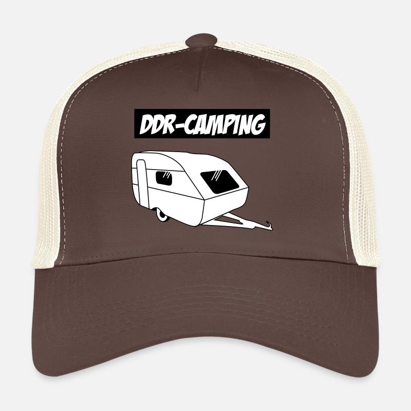QEK Aero DDR-Camping - Trucker Cap - Braun/Beige