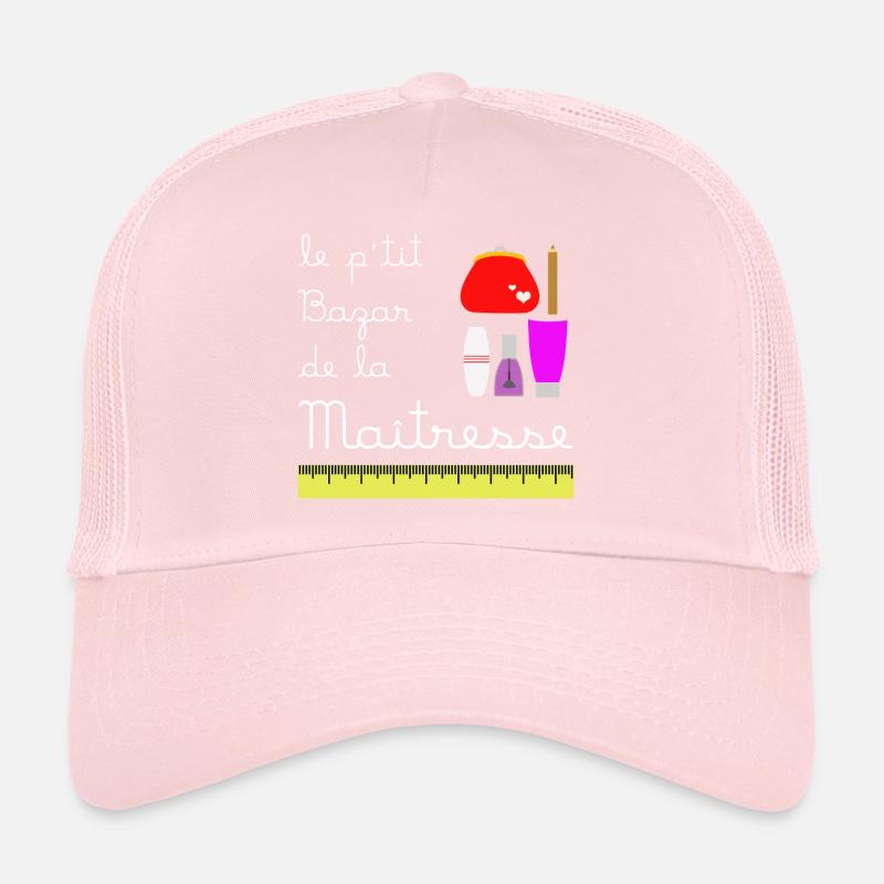Le p'tit bazar de la Maîtresse (écrit blanc) Casquette trucker 