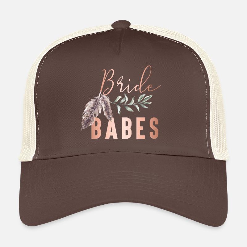 Boho Bride Babes Épouse Casquette trucker 