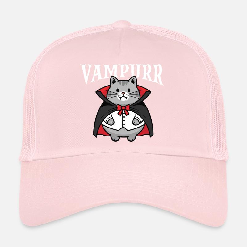 Vampurr Spooky Halloween Vampire Chat Casquette trucker 