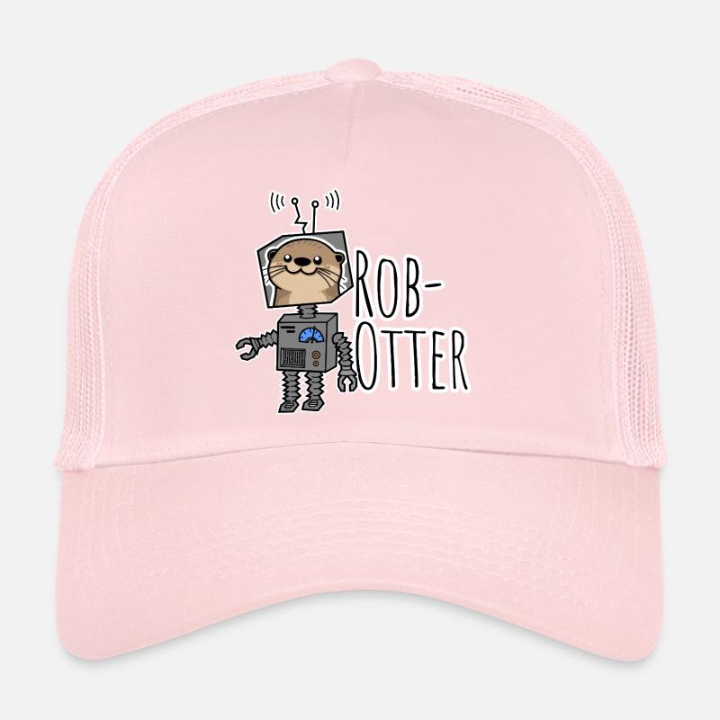 Rob-Otter - Half Otter, Half Robot Pun! Trucker Cap