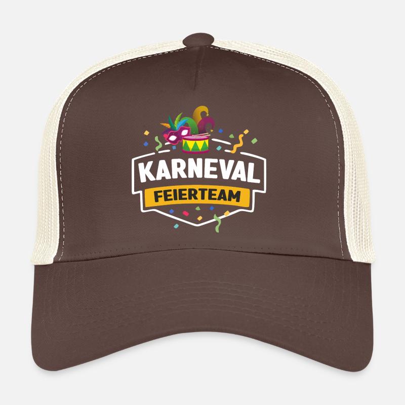 Karneval Feierteam Masken Drum Trucker Cap
