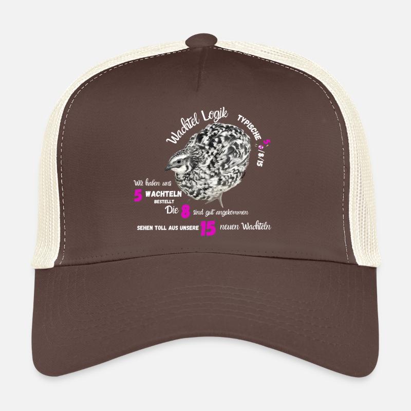 Quail Logic Quail Tea Trucker Cap