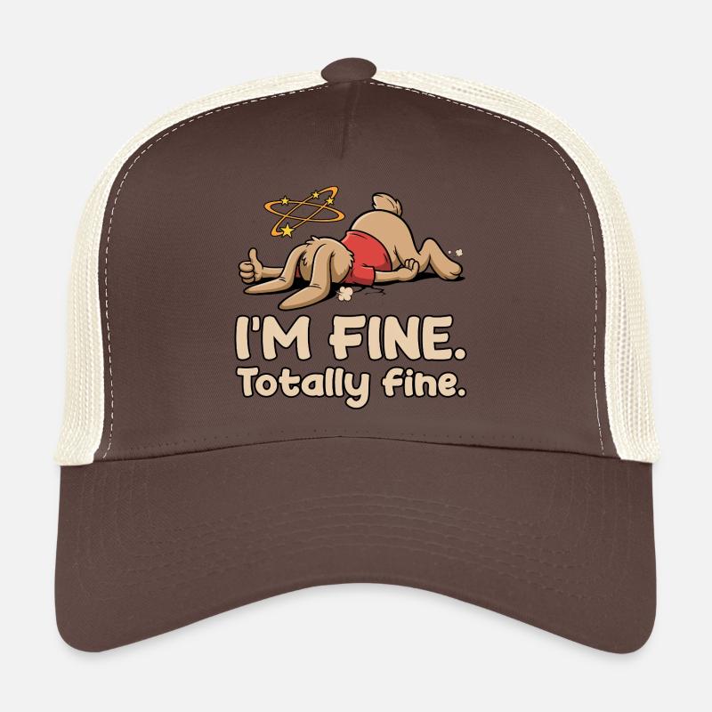 Lapin épuisé avec une phrase sarcastique Casquette trucker 