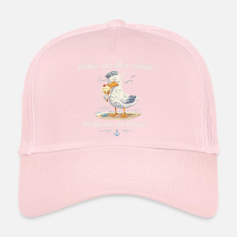 Ostsee Möwe mit Eis früher war alles ruhiger Trucker Cap