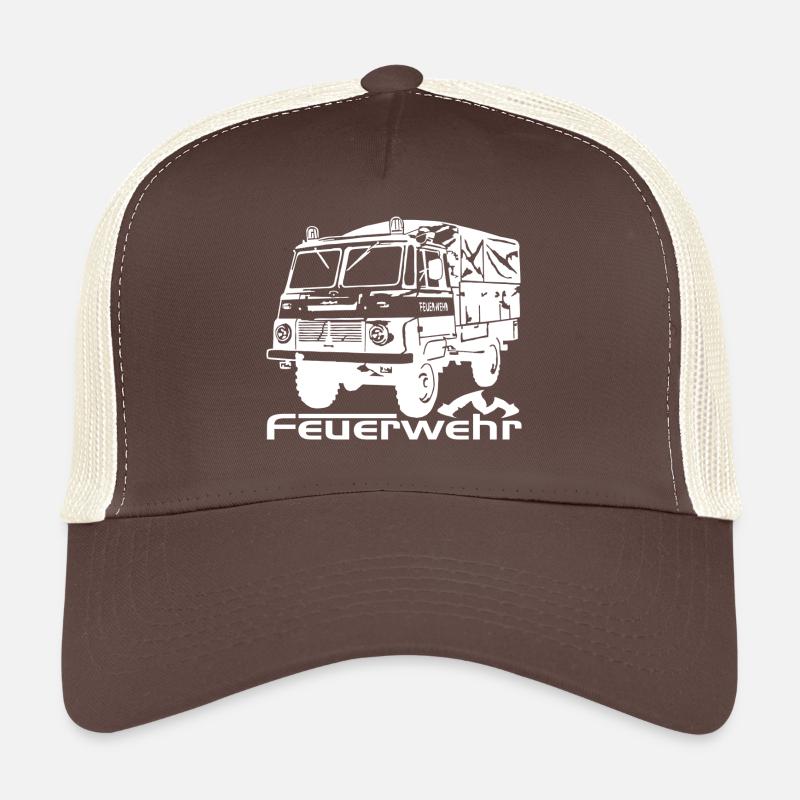 Robur Feuerwehr LO LD - Trucker Cap - Braun/Beige