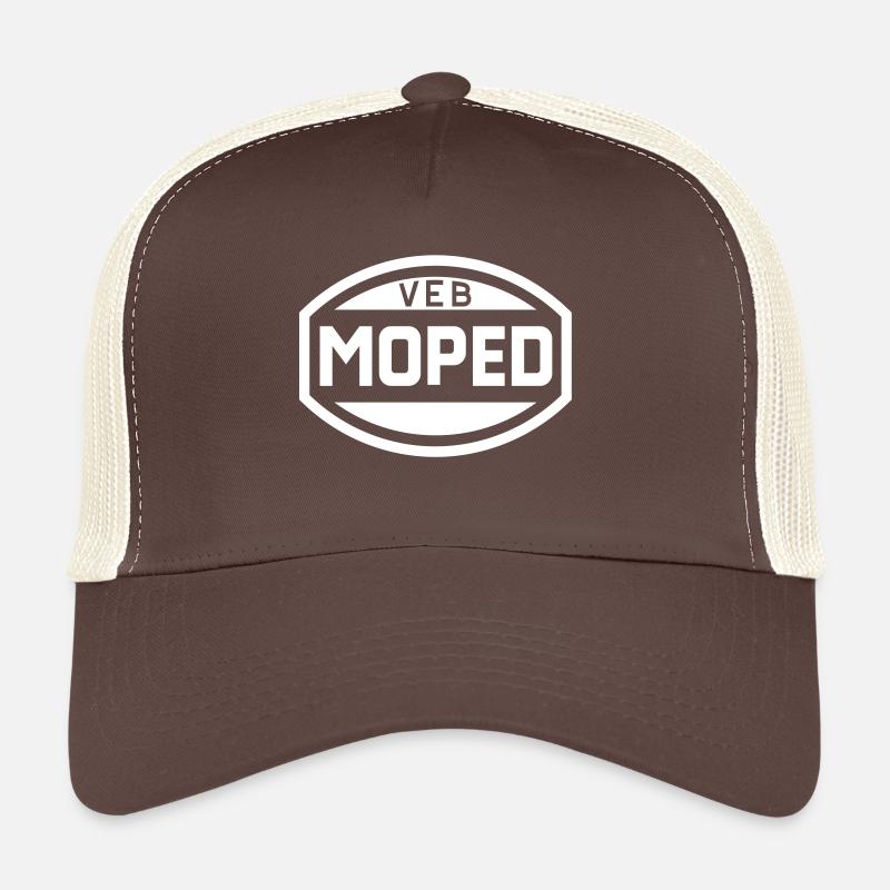 Moped VEB Logo (1c) - Casquette trucker  - marron/beige