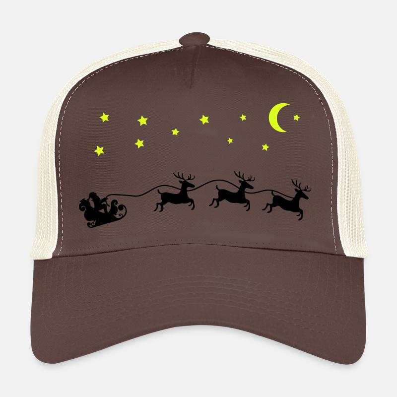 weihnachtsmann weihnachten schlitten Trucker Cap