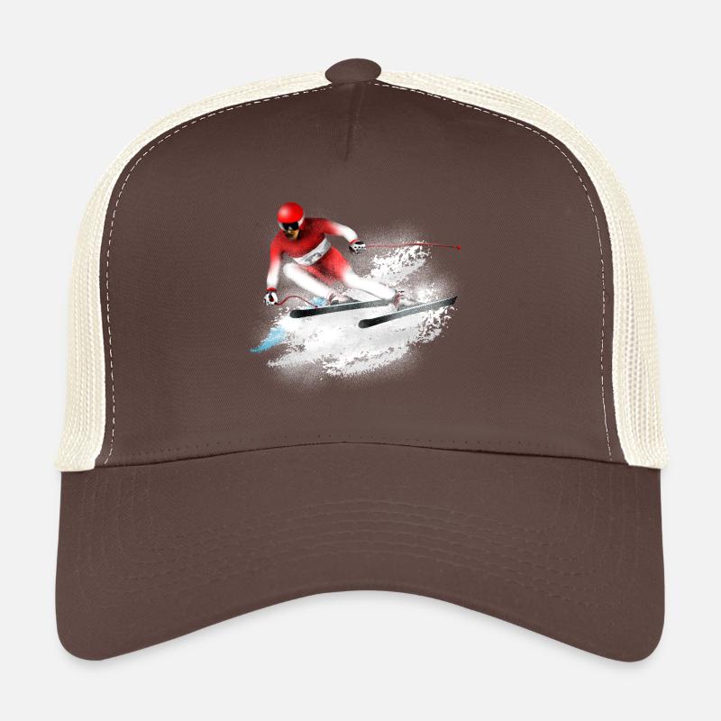 Ski Slalom - Trucker Cap - Braun/Beige
